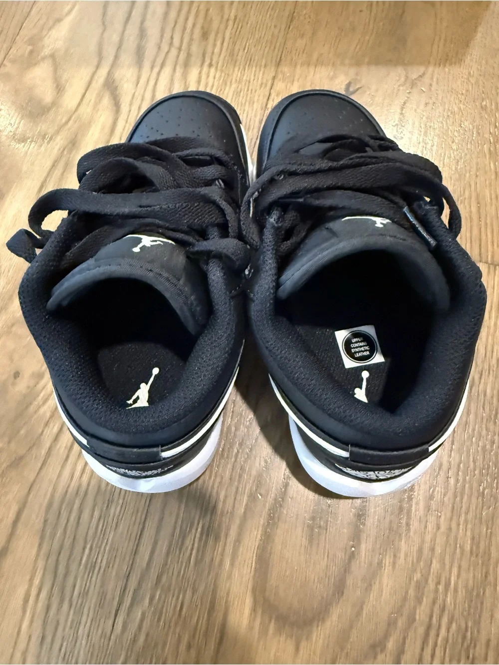 Nike Jordan 1 Kids' Black and White Multisport Cleats - 13c